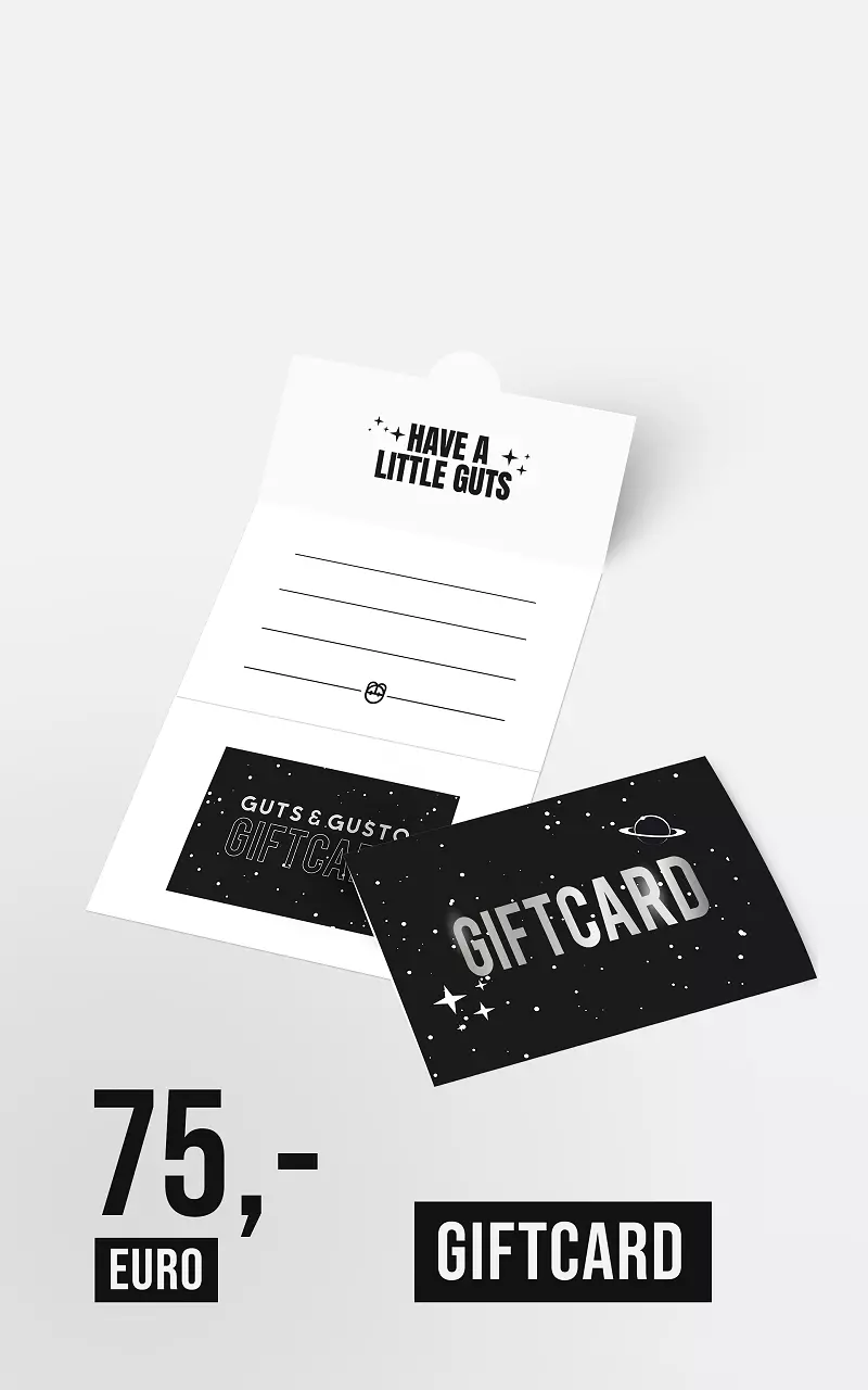 Guts & Gusto E-gift card €75 Black