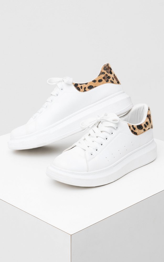 Sneaker Alison White Leopard | Leopard 