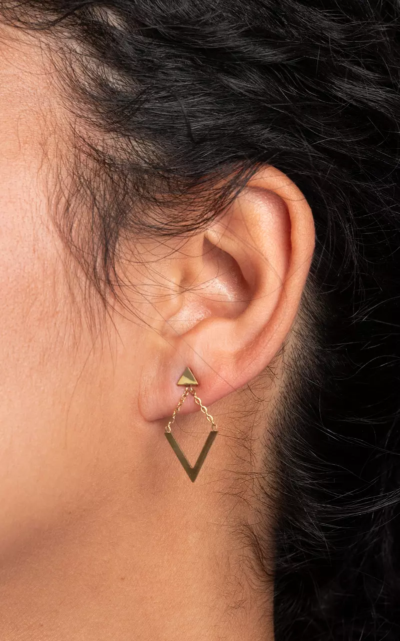 Stud earrings Gold