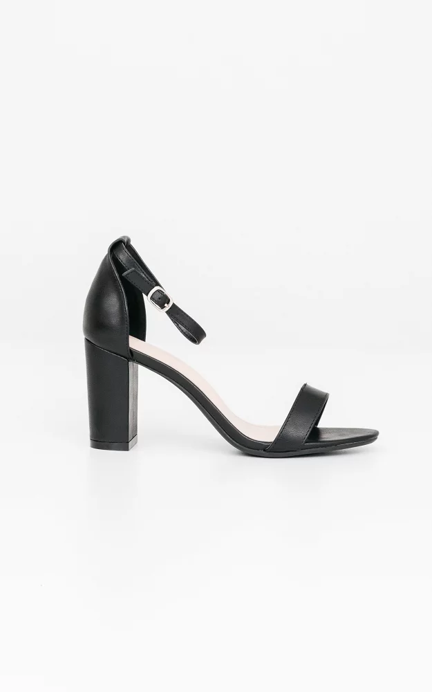 Heels with ankle straps Black