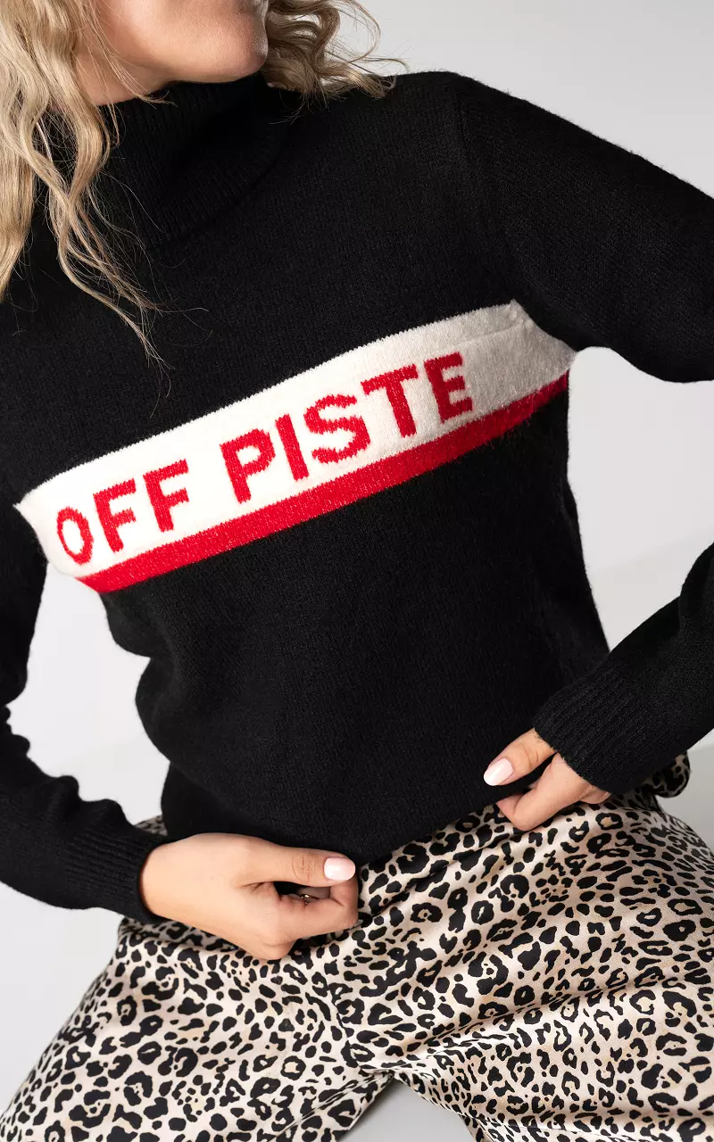 Sweater "Off Piste" Black Red