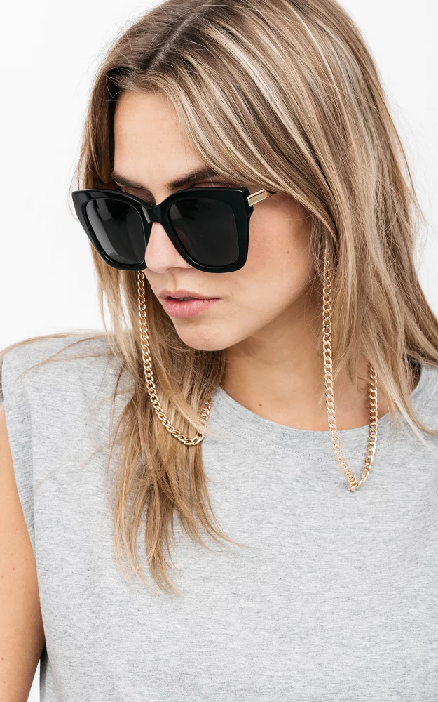 Gold plated sunglasses cord Gold