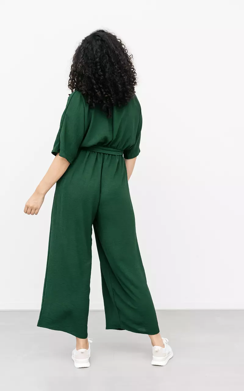 Jumpsuit with two side pockets Green