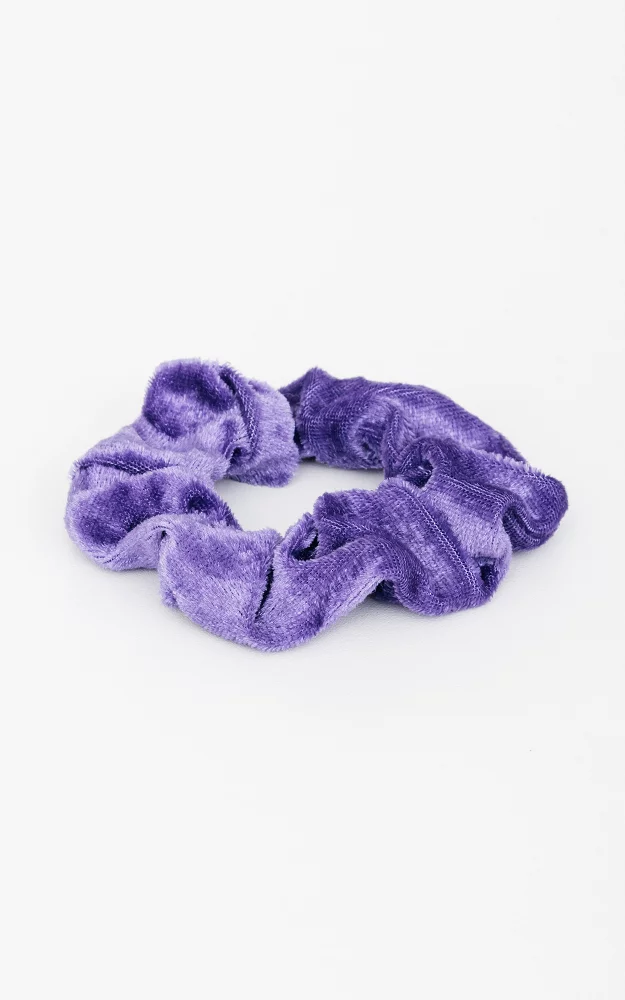 Velvet look scrunchie Purple