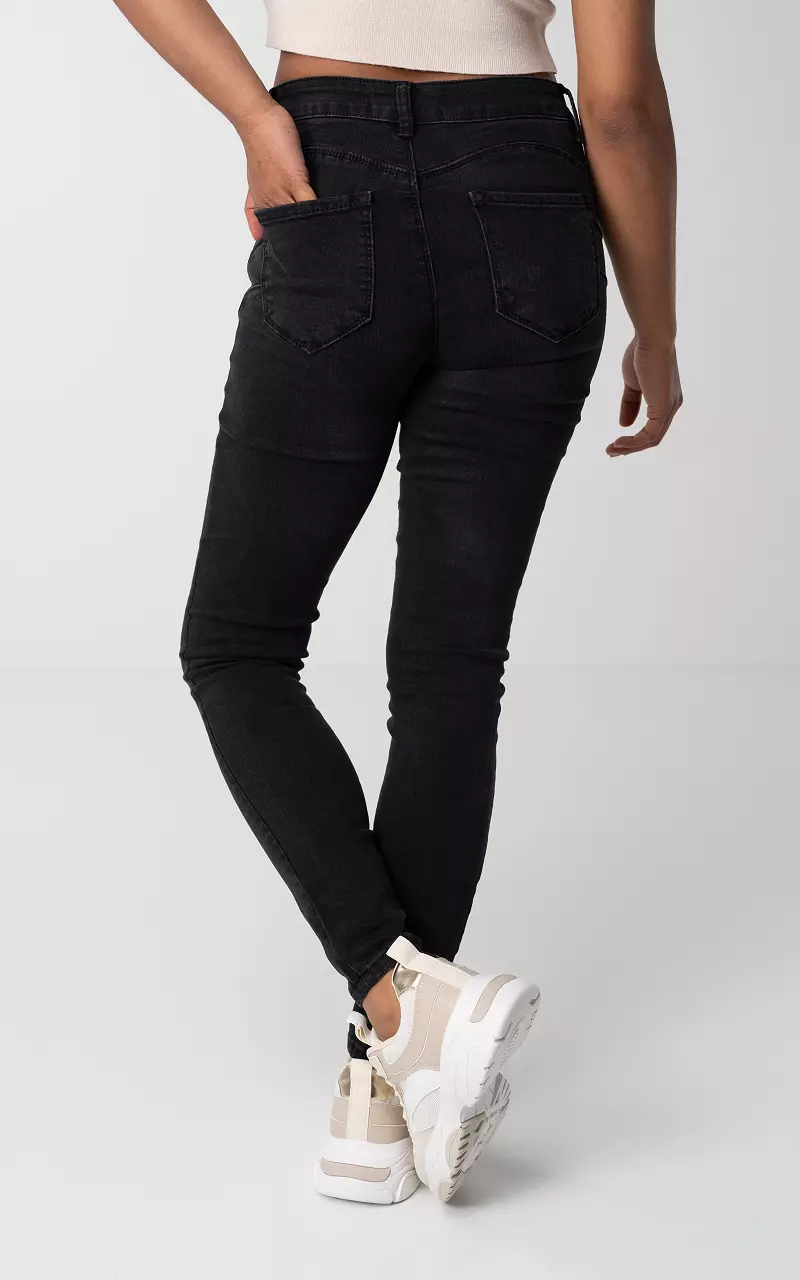 Push-up skinny jeans Galactic Zwart
