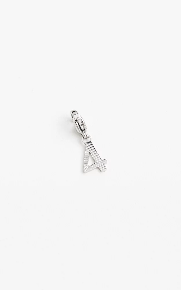 Charm number Silver