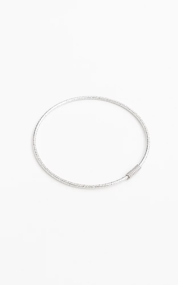 Stainless steel bangle Silver