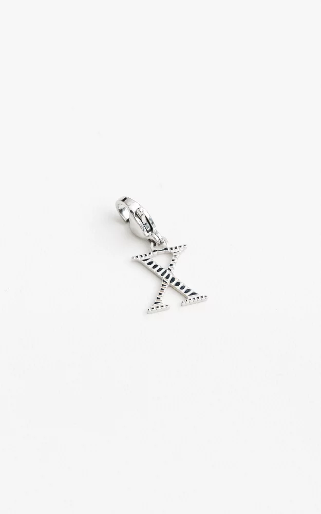 Letter charm Silver