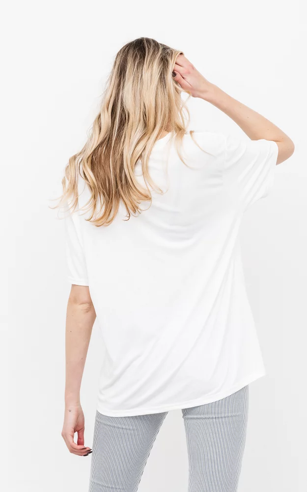 Comfy oversized Shirt Weiß
