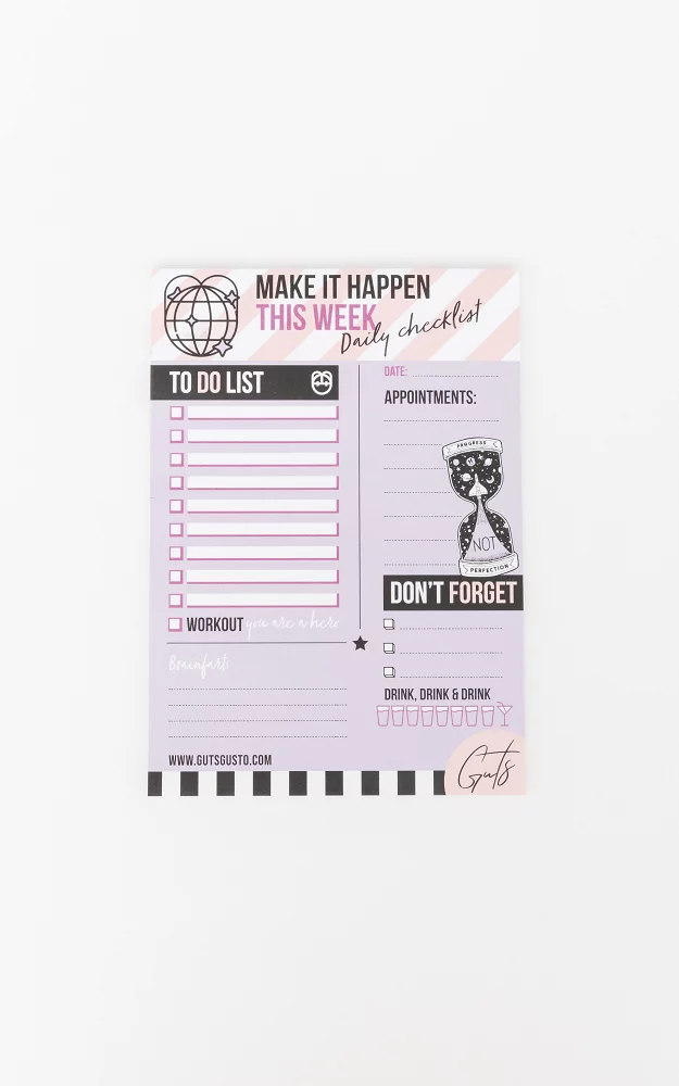 Daily planner Lilac Light Pink
