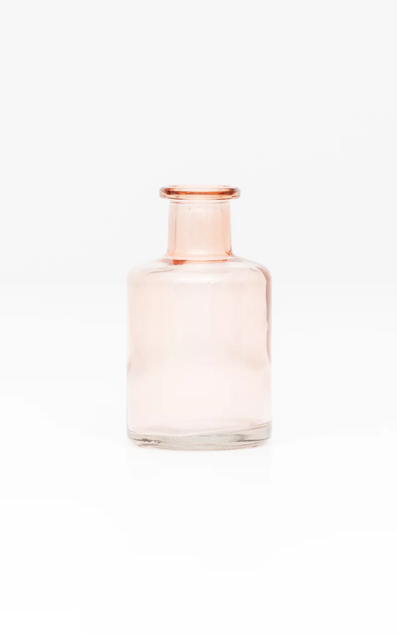 Glass vase with a narrow neck Light Pink