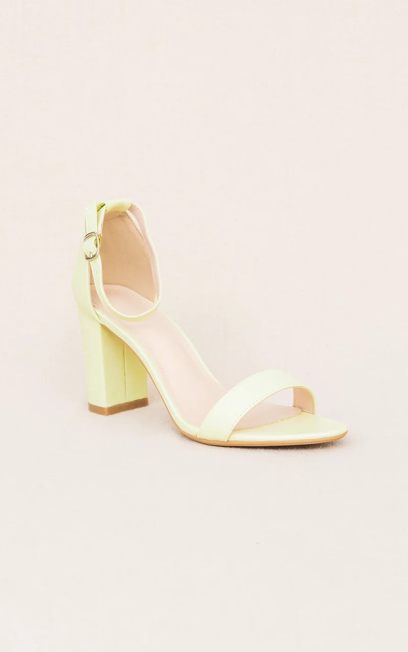 Heels with ankle straps Light Green