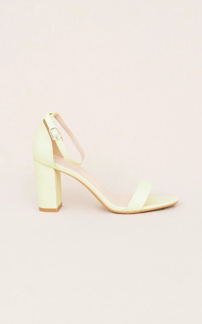 Heels with ankle straps Light Green