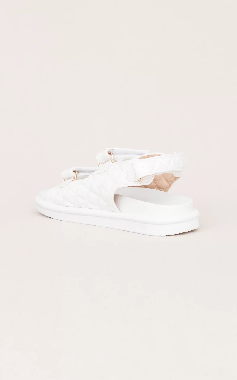 Sandals with velcro White