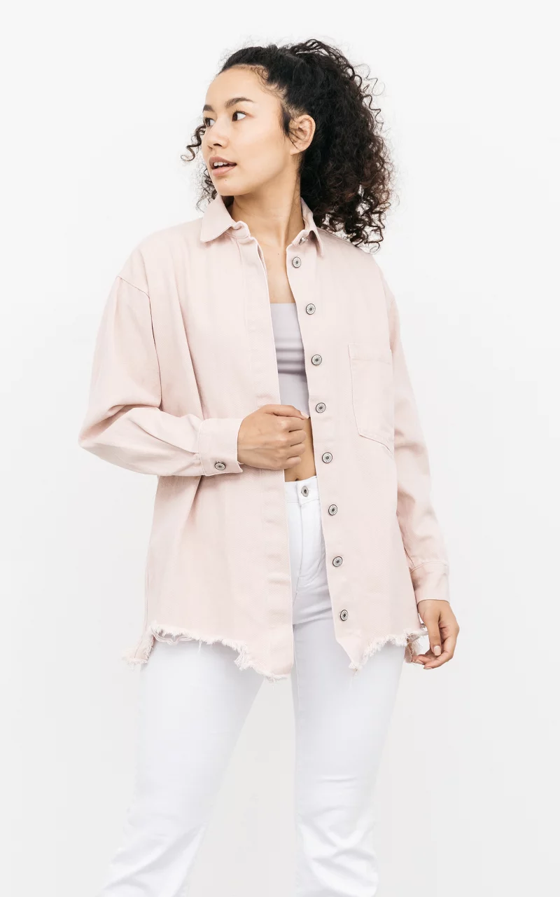 Jacket with single chest pocket Light Pink