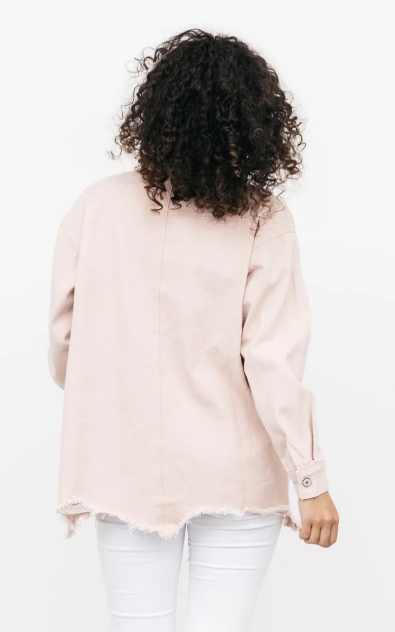 Jacket with single chest pocket Light Pink
