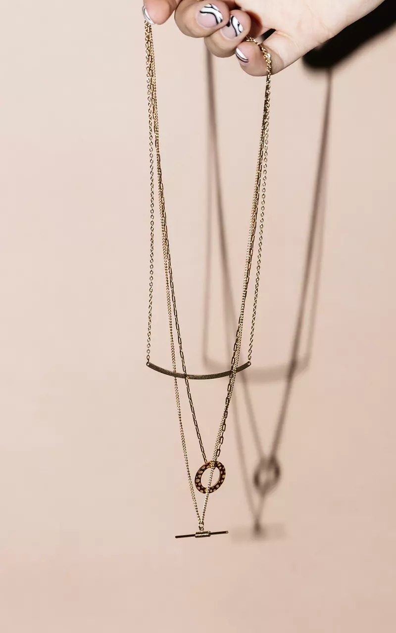 Stainless steel necklace Gold