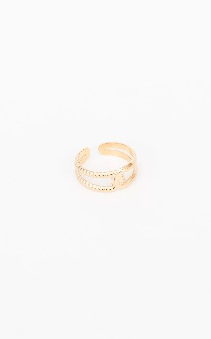 Größenverstellbarer Ring Gold