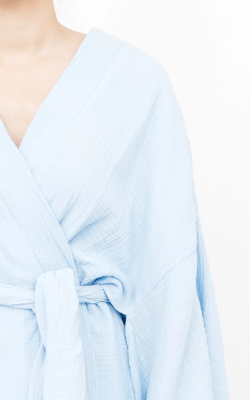 Cotton kimono Light Blue