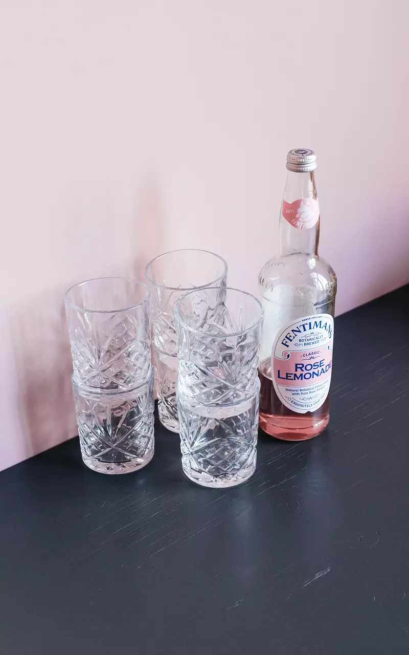 Set of two glasses White