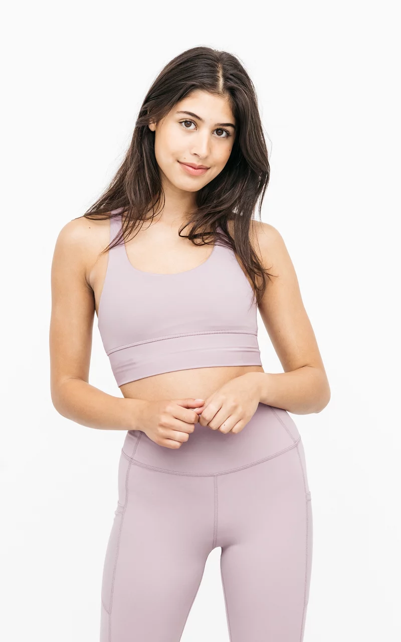 Non-padded sports top Pink