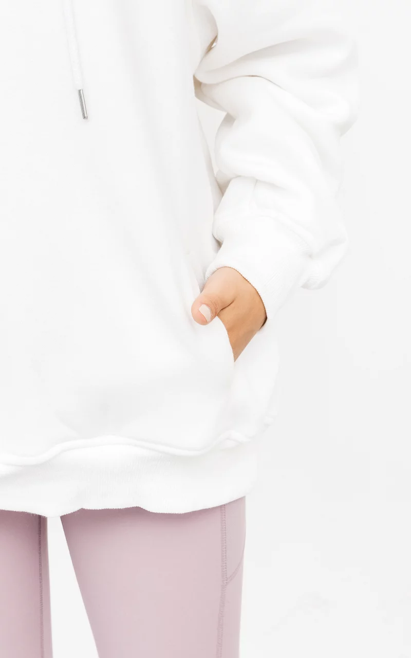 Hoodie 'progress not perfection' Wit