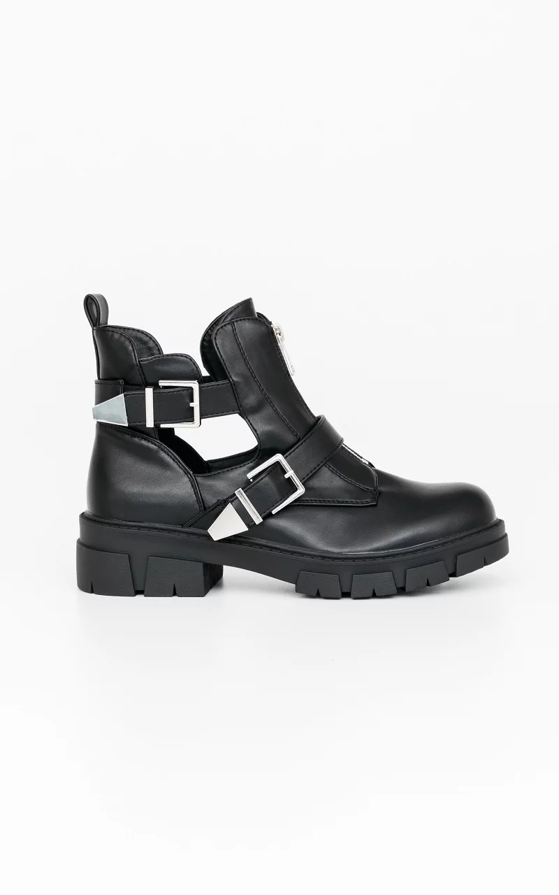Boots with buckles Black
