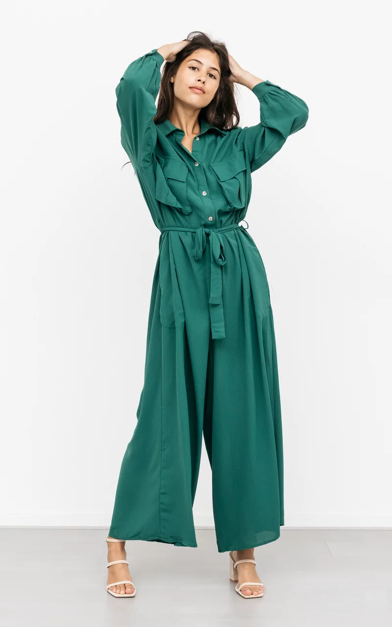 Loose fitting jumpsuit Green