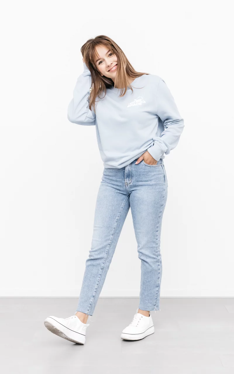 High waist mom jeans Lichtblauw