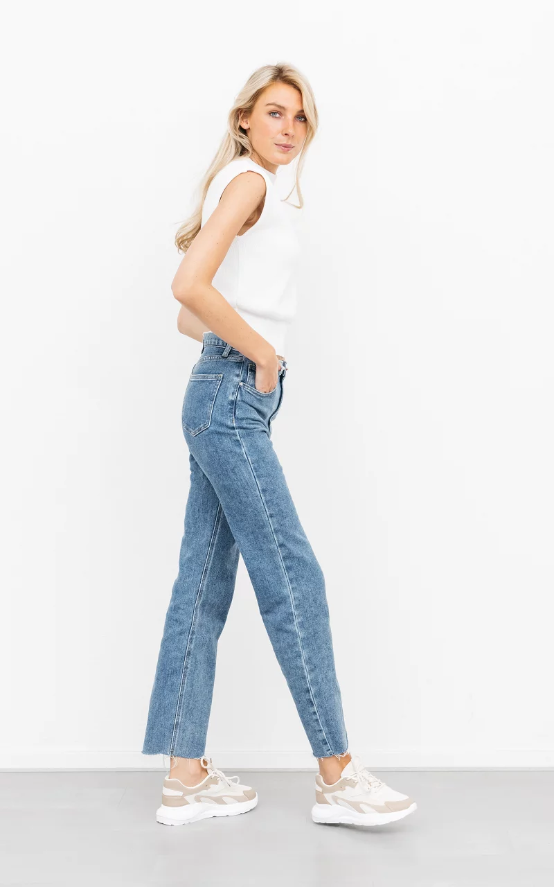 Straight leg jeans Blauw