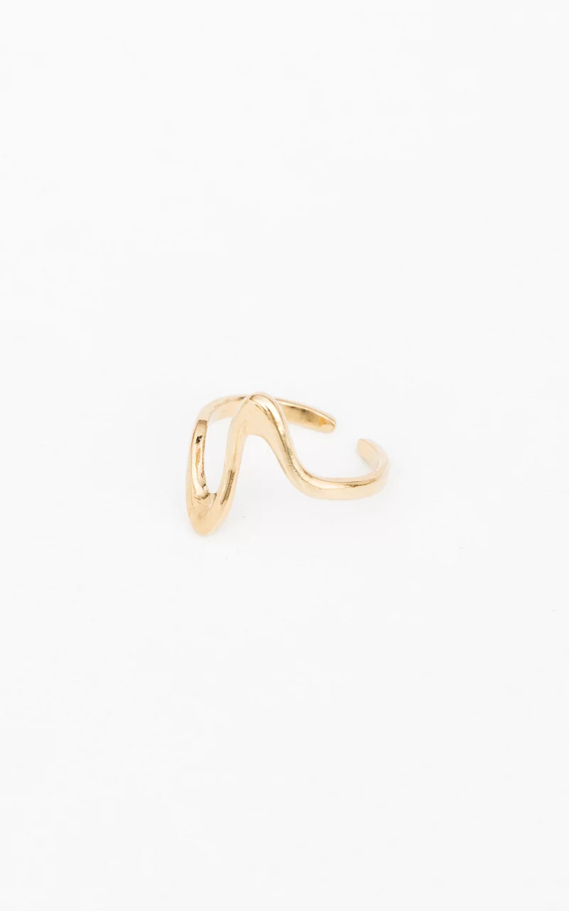 Eleganter Ring aus Edelstahl Gold