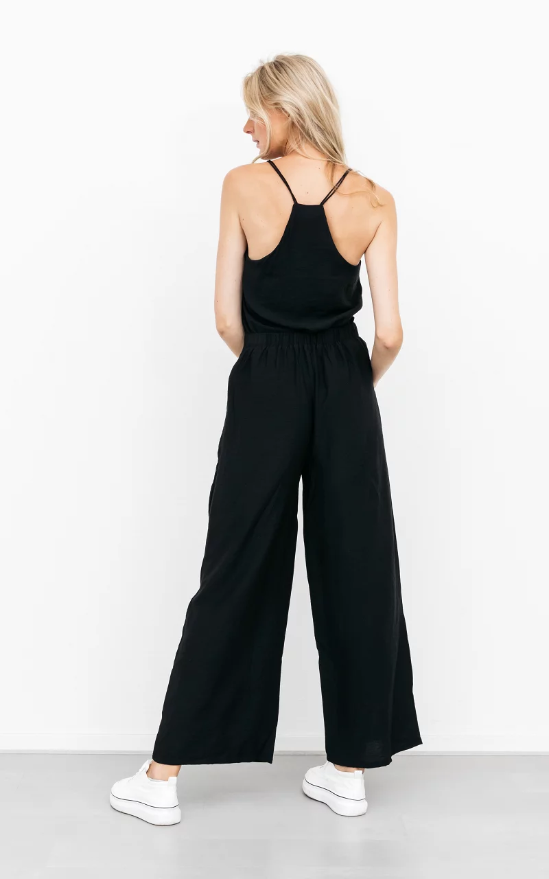 Set with wide pants Black