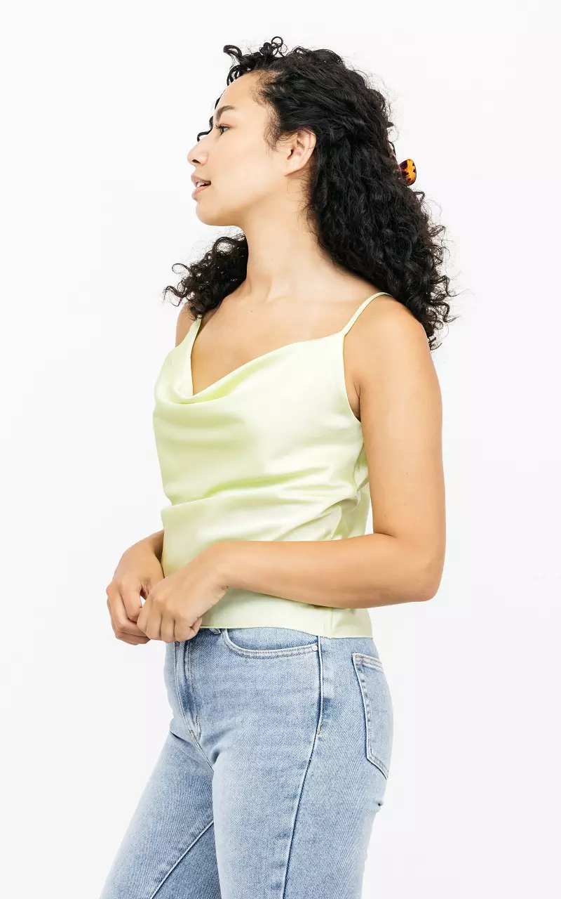 Top with waterfall neckline Yellow
