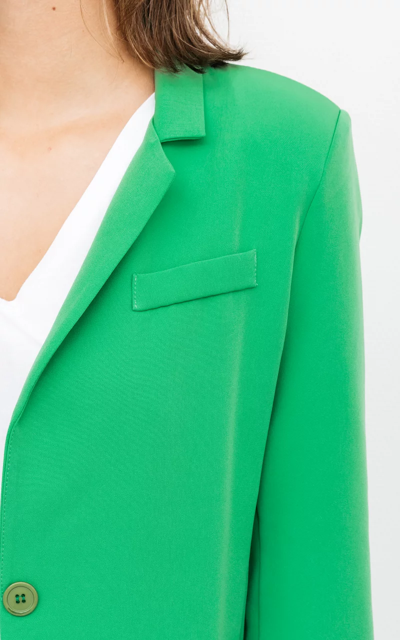 Casual Blazer mit Schulterpolster Grün
