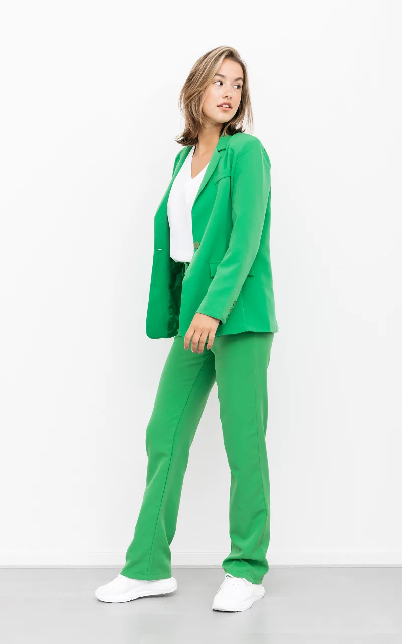 Hose mit gerader Passform  Grün