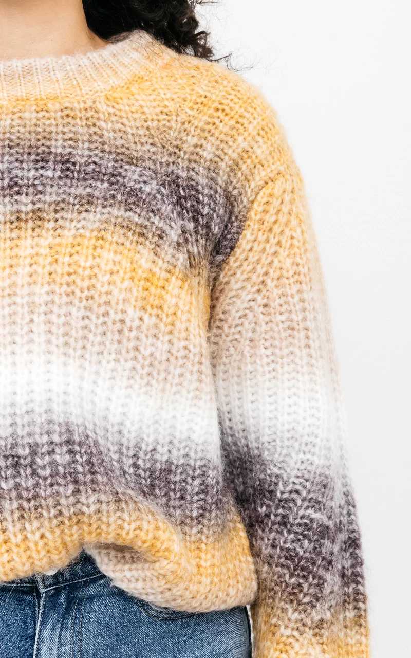 Sweater #80178 Yellow Ocher Brown
