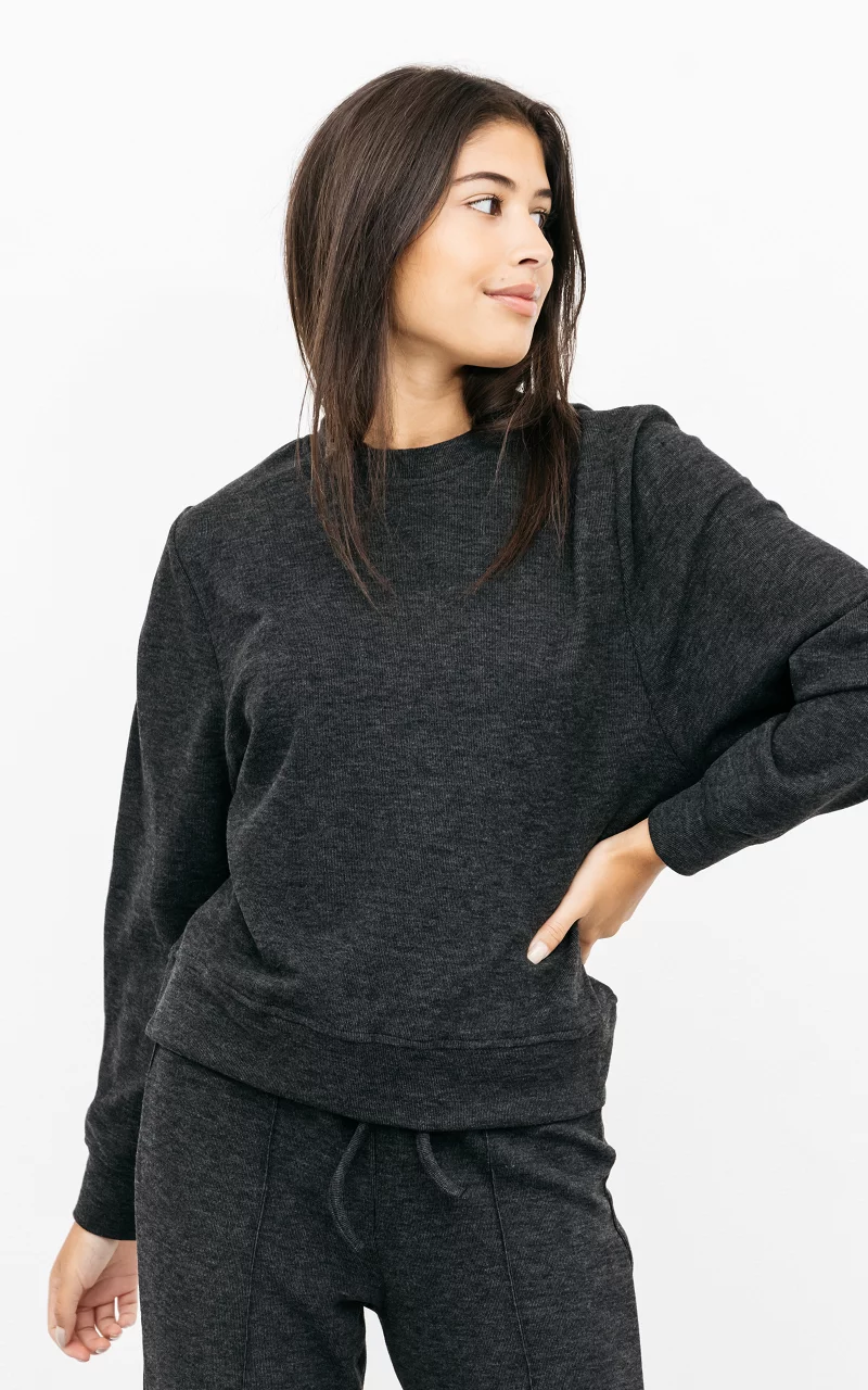 Comfy set with sweater and pants Dark Grey