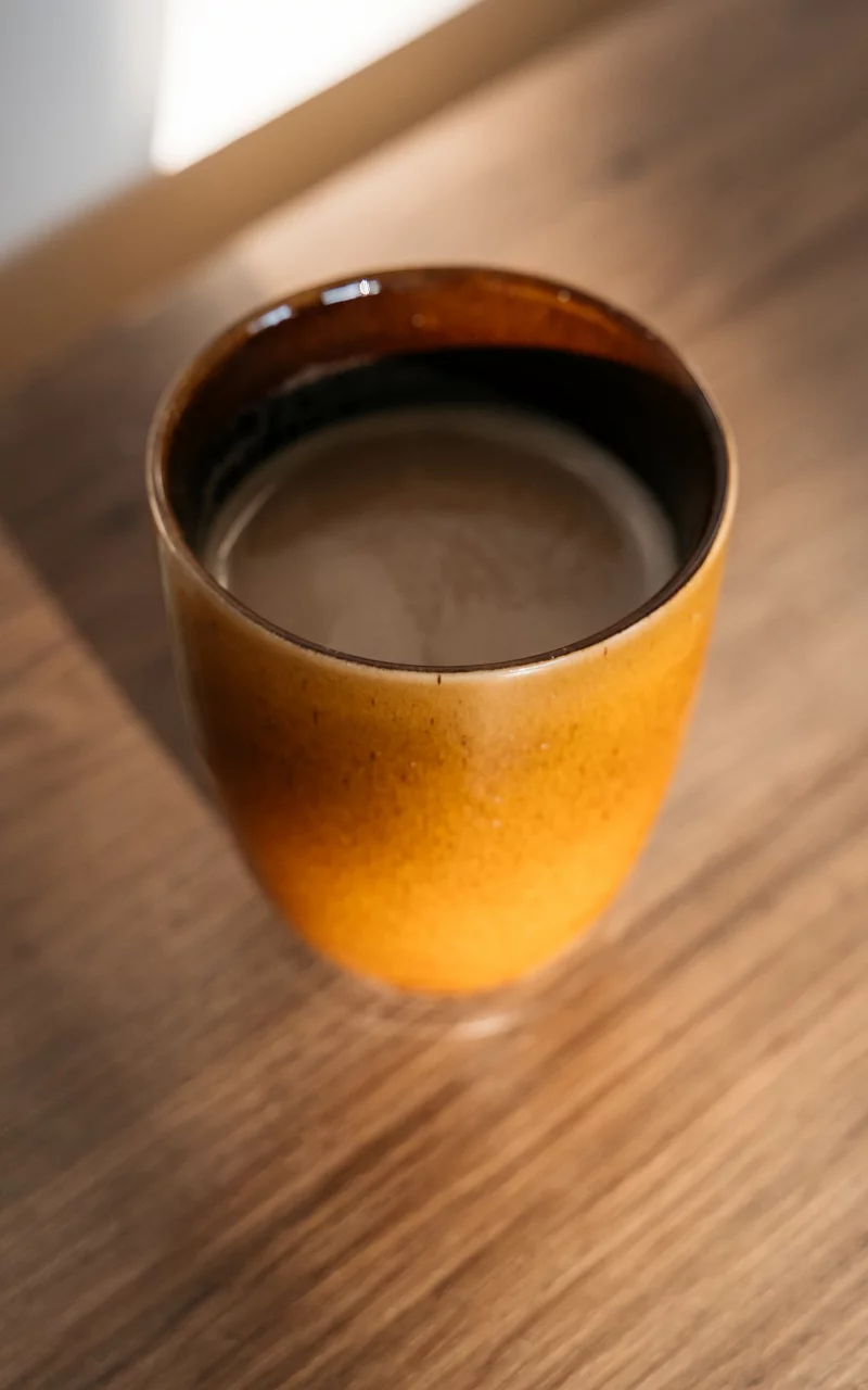 Handmade ceramic mug Brown