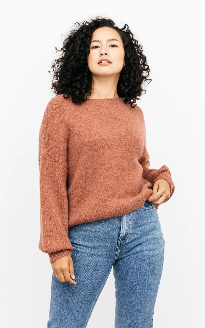 Bequemer Oversized Pullover Rost