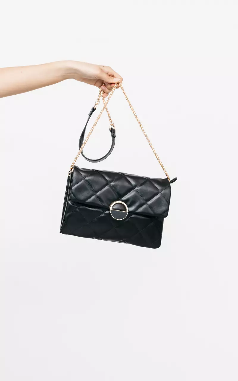 Small bag with magnetic clasp Black Gold