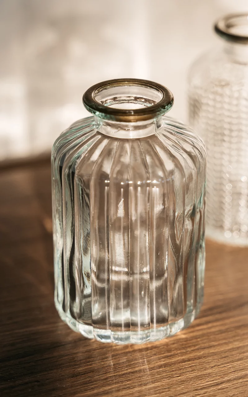 Vaas met gekleurd glas Transparant Goud