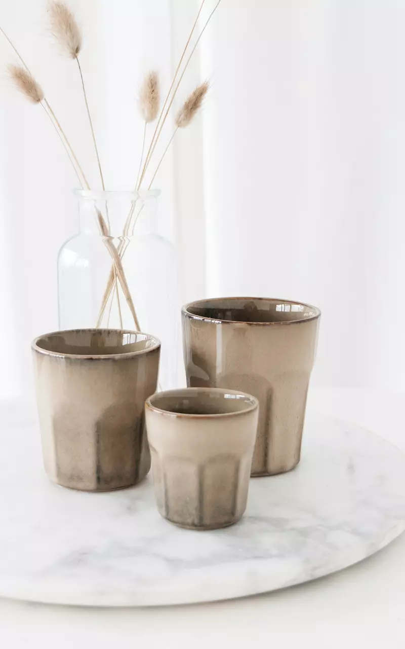 Kaffeetasse aus Keramik Beige
