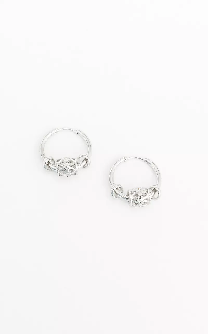 Pendant earrings Silver