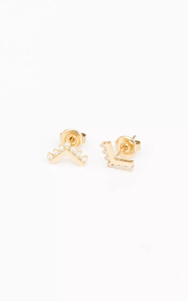 Studs with V-shape Gold