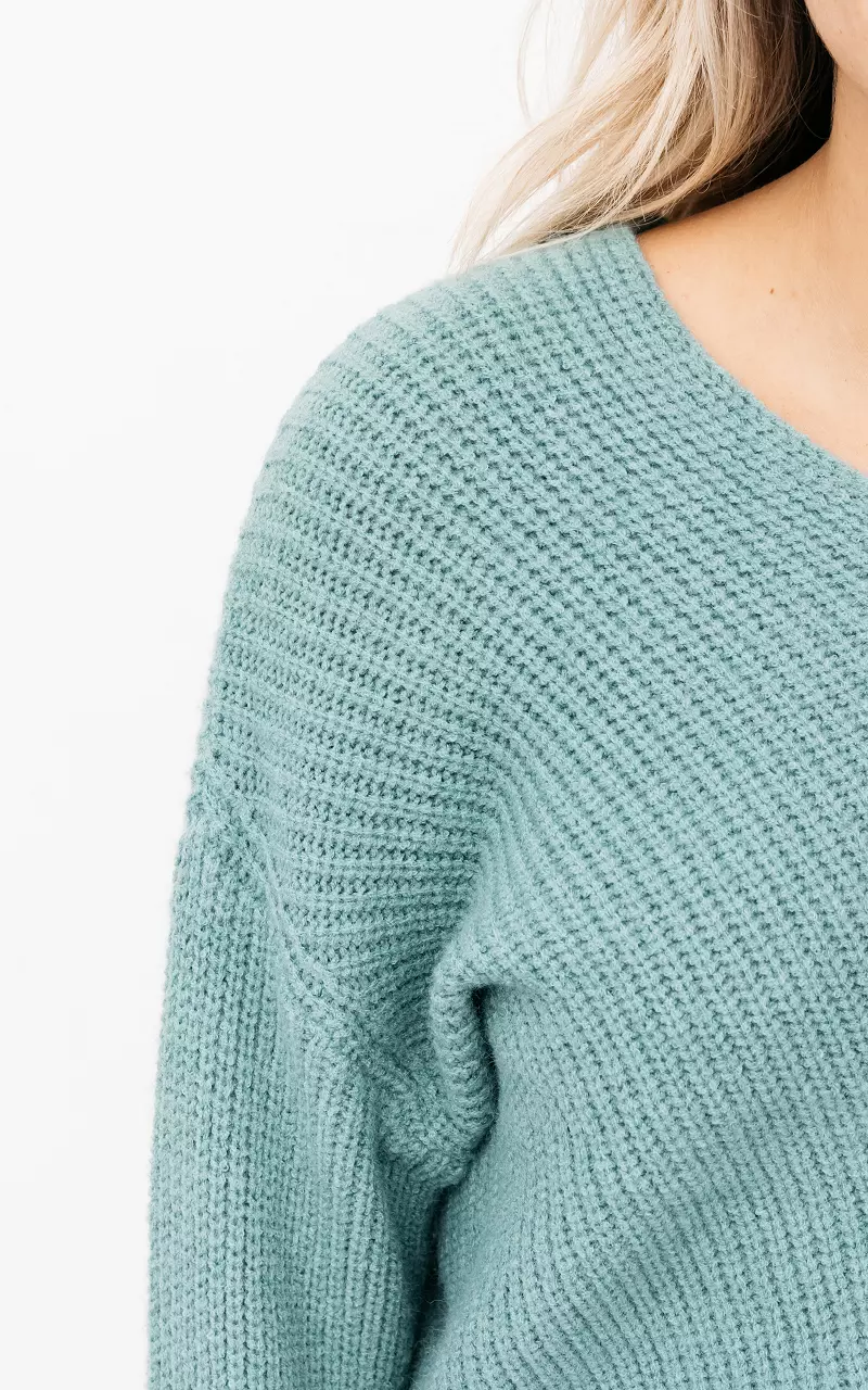 Chunky knit oversized sweater Mint