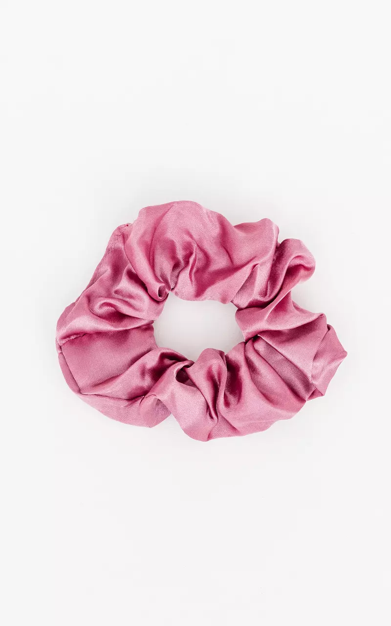 Satin-look scrunchie Mauve Pink
