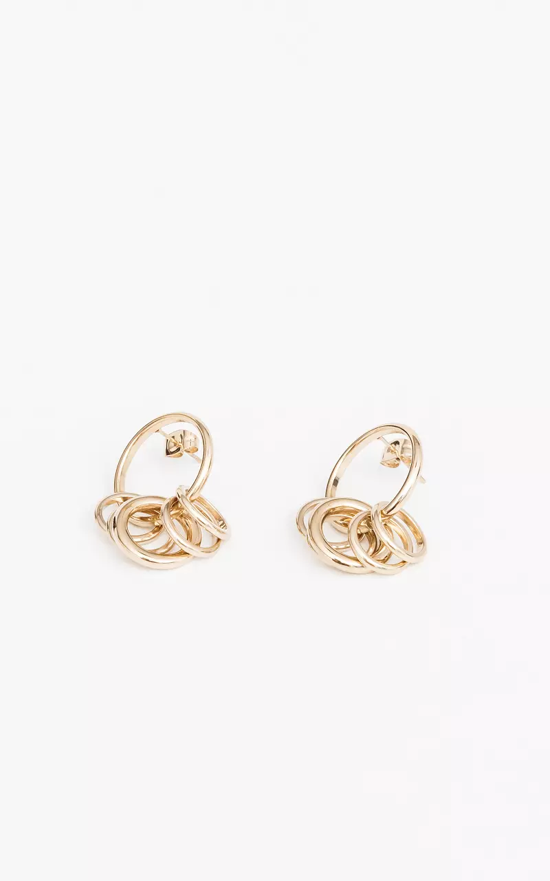 Niedliche Ohrringe aus Edelstahl Gold