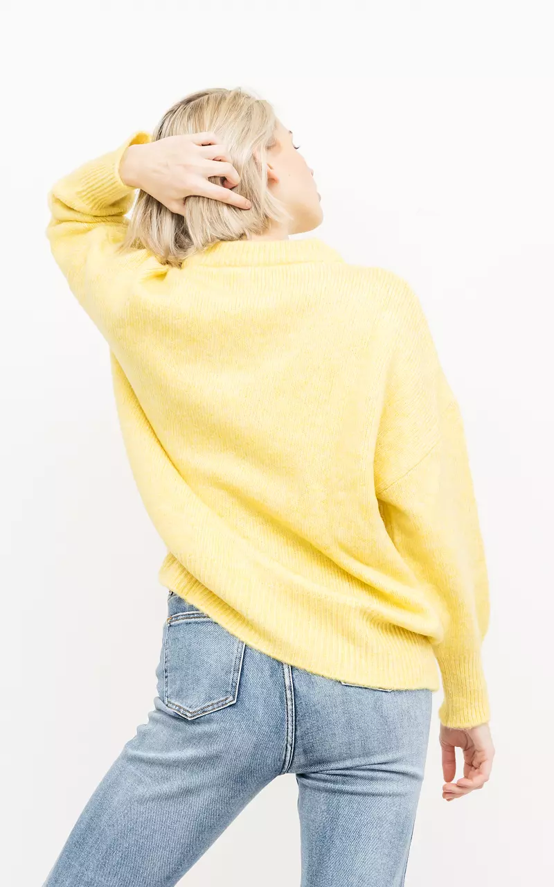 Gemütlicher Oversized Pullover Gelb