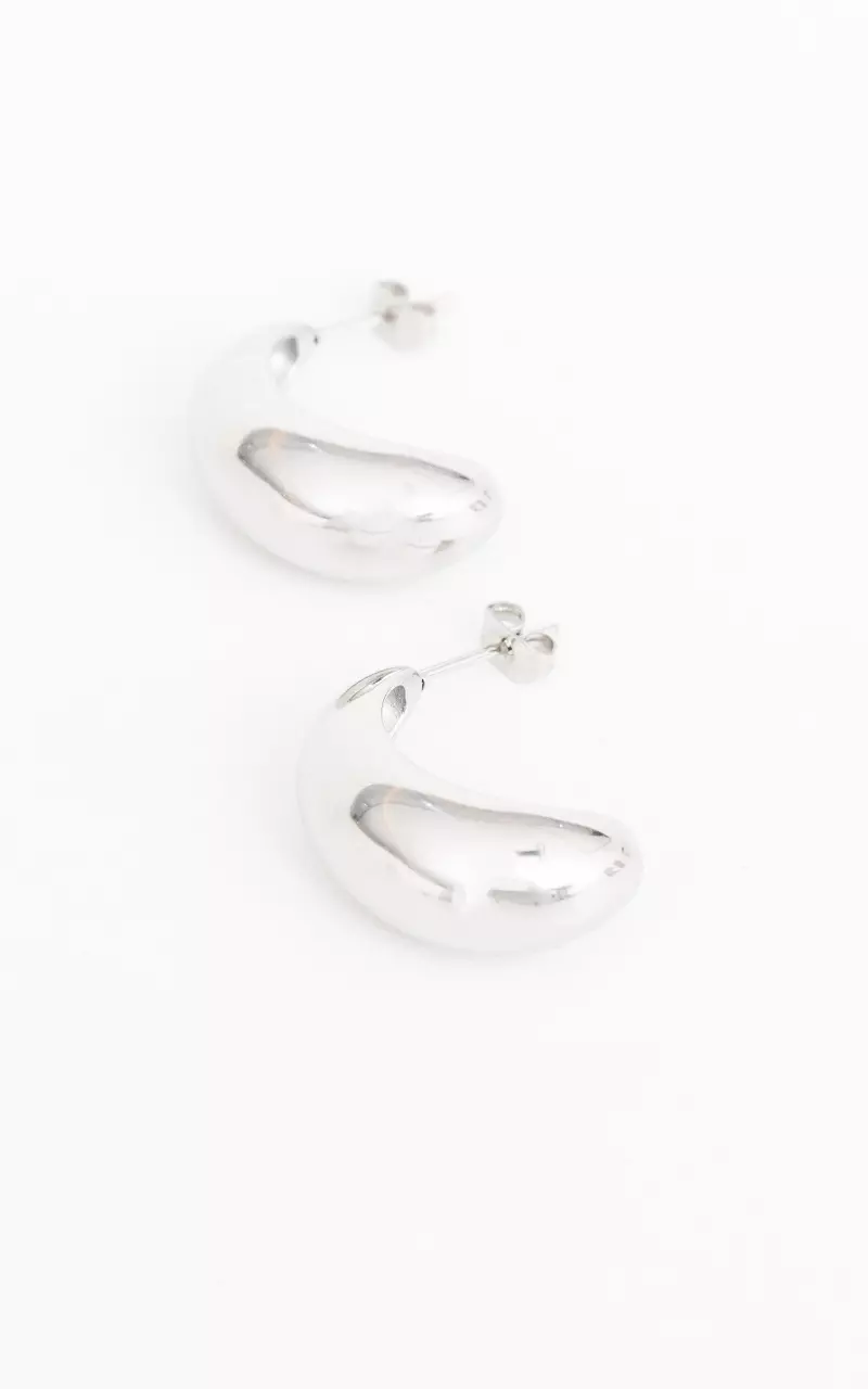 Ohrringe mit Tropfen-Form Silber
