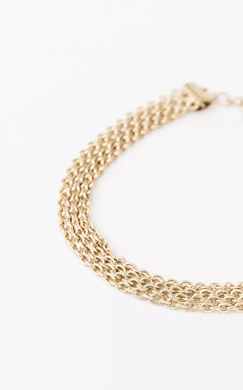 Stainless steel chain bracelet Gold